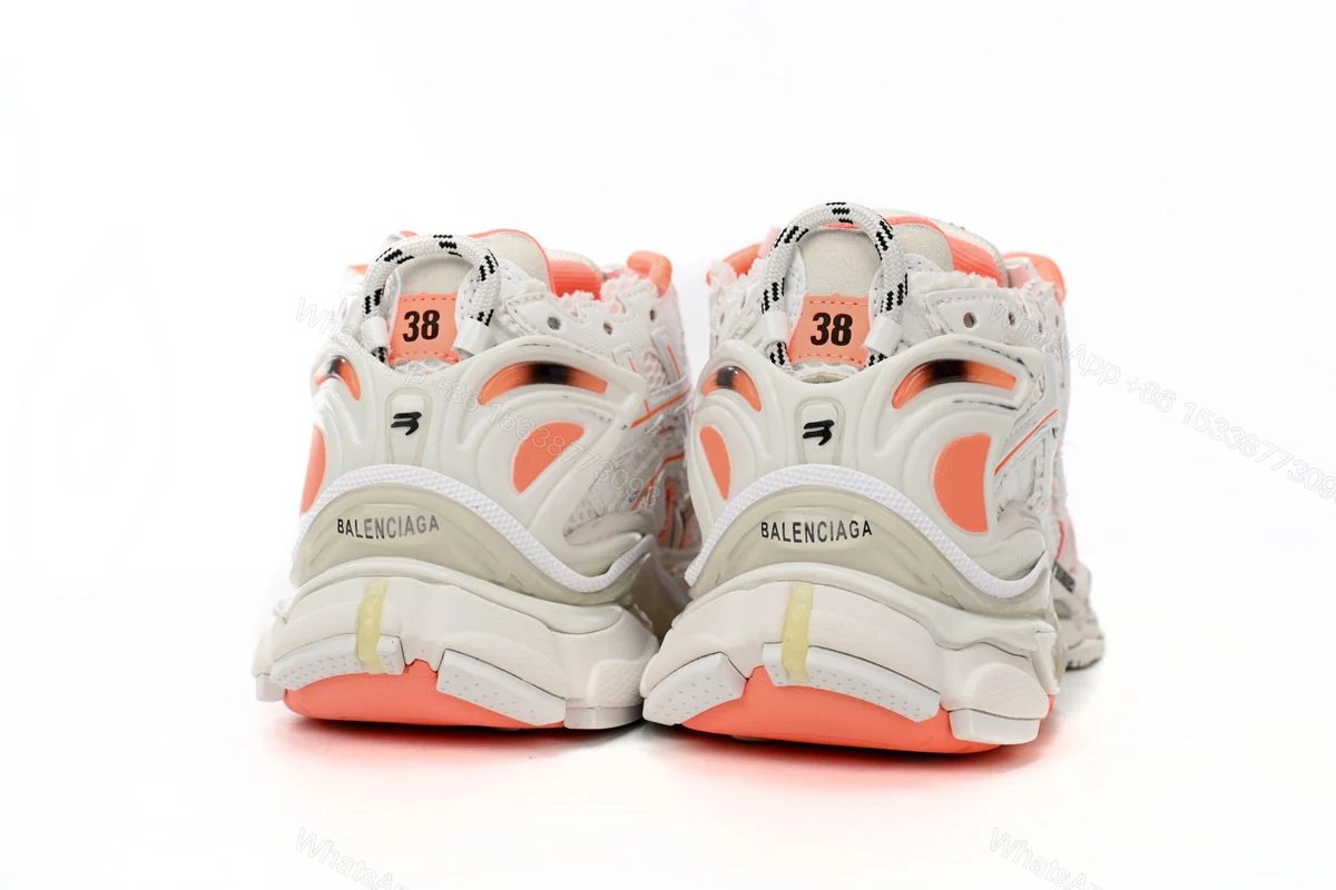 View 8 of Balenciaga Runner White Orange 677402 W1RB2 2115
