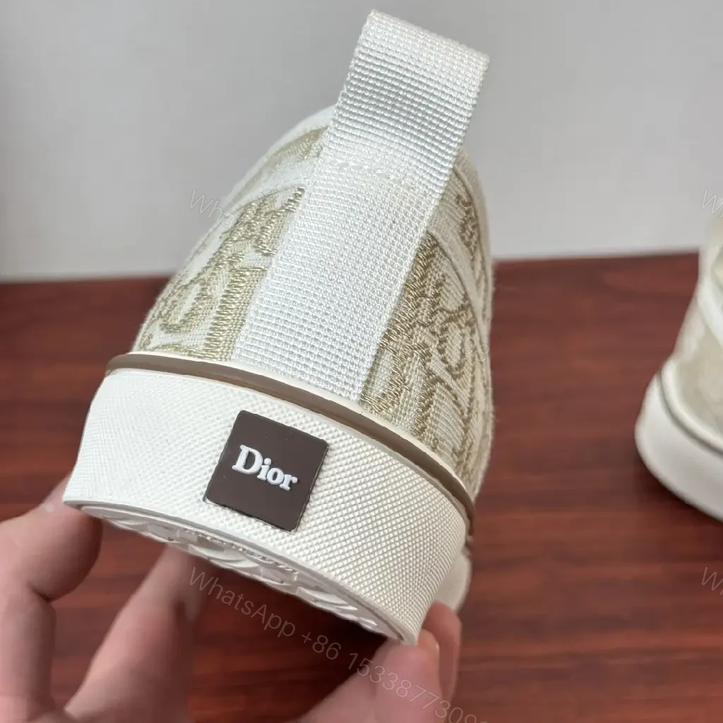 View 8 of Beige Leather Slip-On Fashion Sneakers