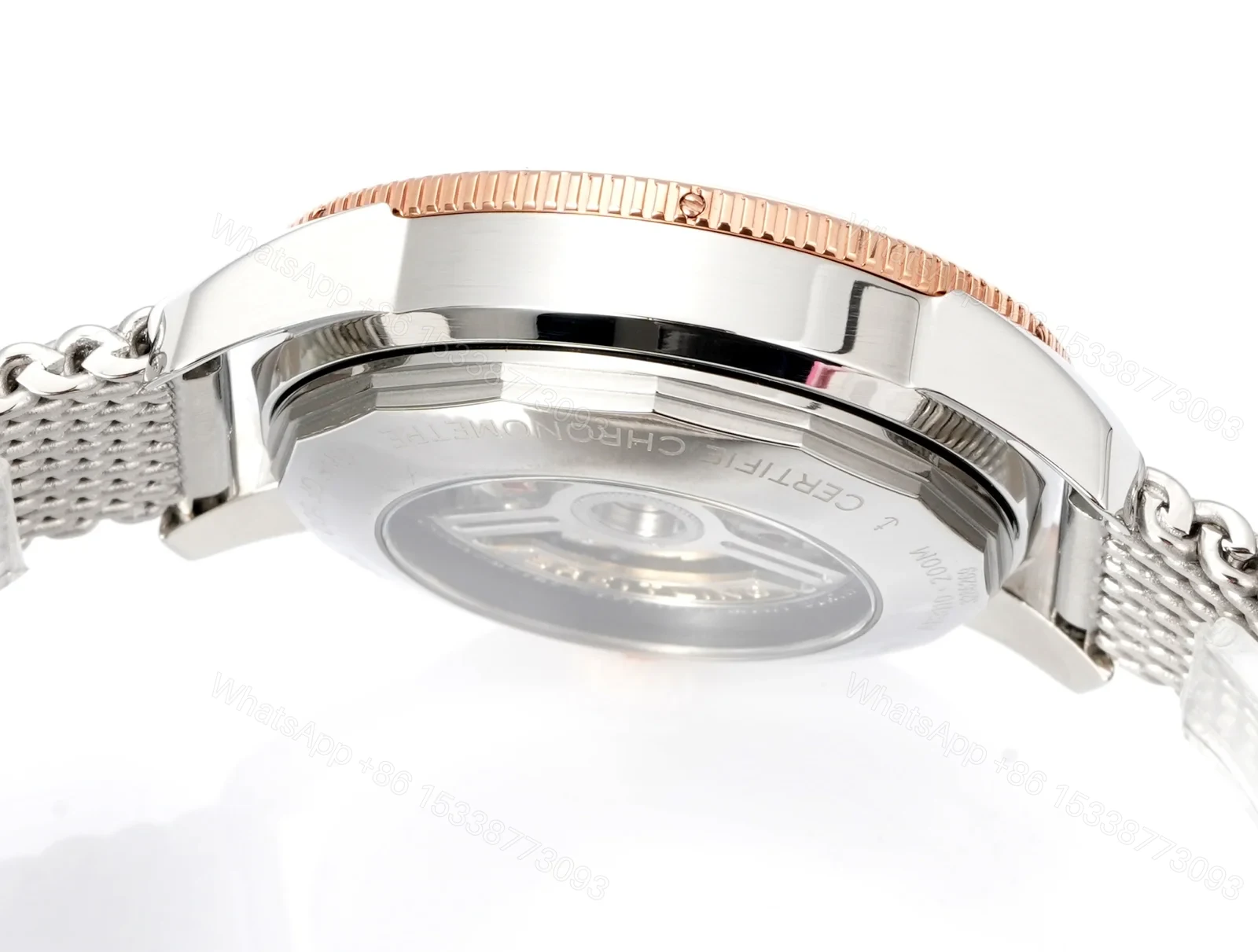 View 7 of Breitling Superocean Heritage B31 Automatic 42 Stainless Steel – Red Gold Black Milanese UB3111241B1A1