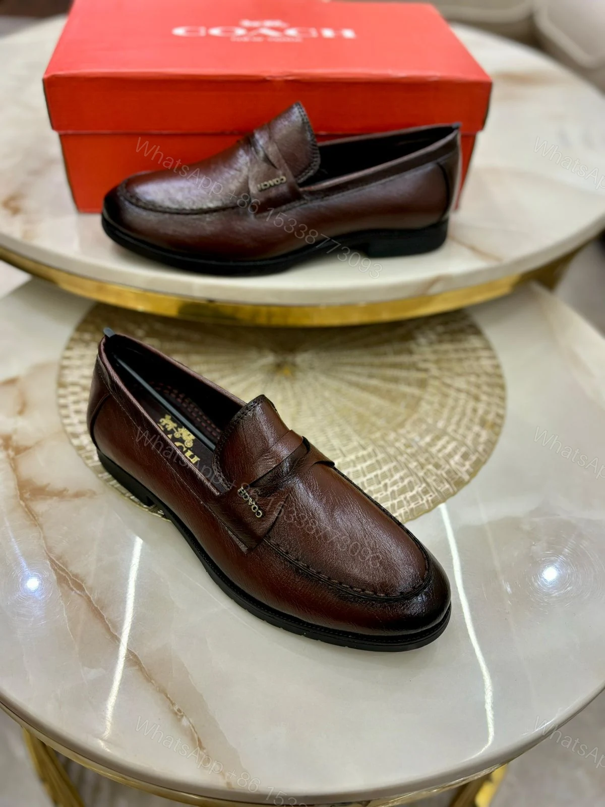 View 2 of First Copy Coach Moccasins with Buckle