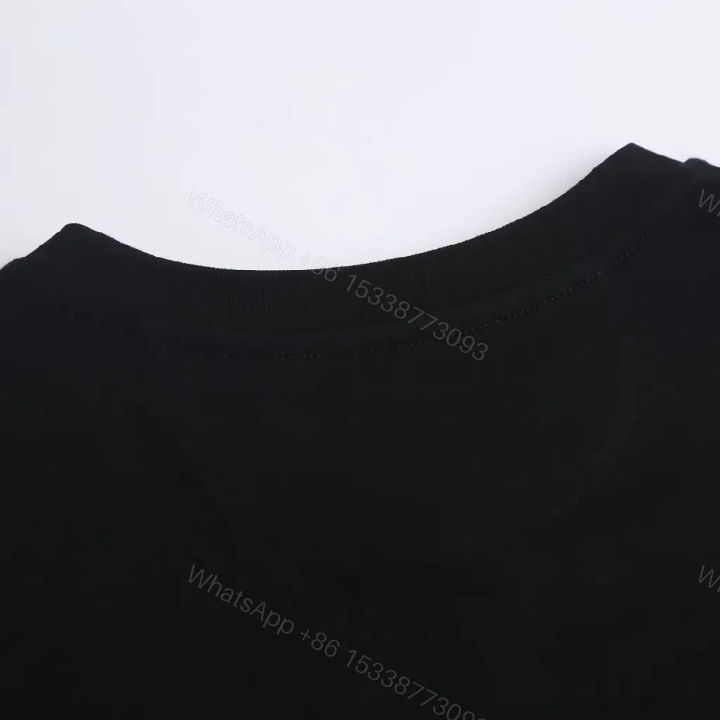 View 3 of Ice-Blue Fendi Logo Tee – Luxury Comfort, Black Cotton