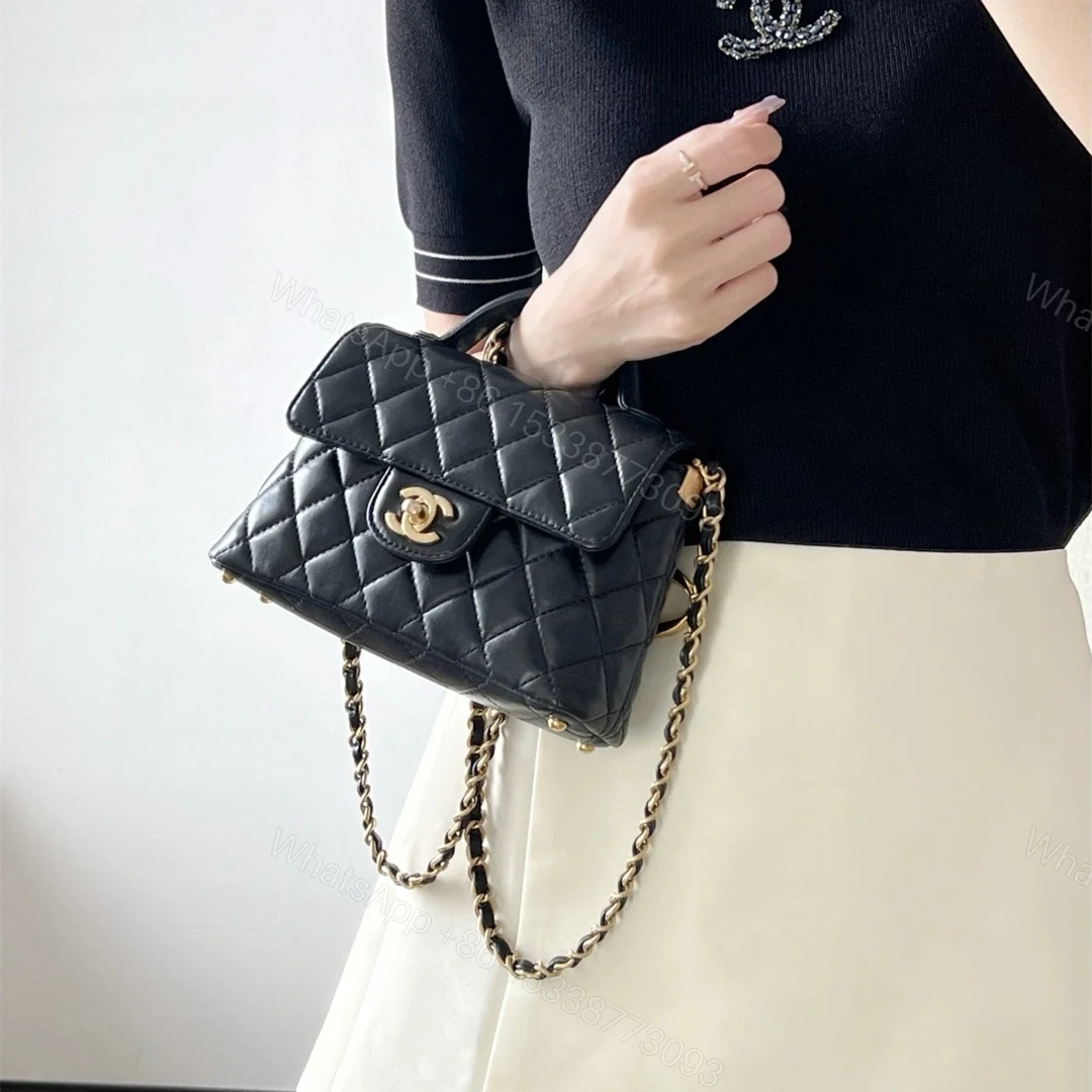 View 19 of 高仿Chanel*25P系列AS5355小羊皮Kelly單肩手提包免檢版