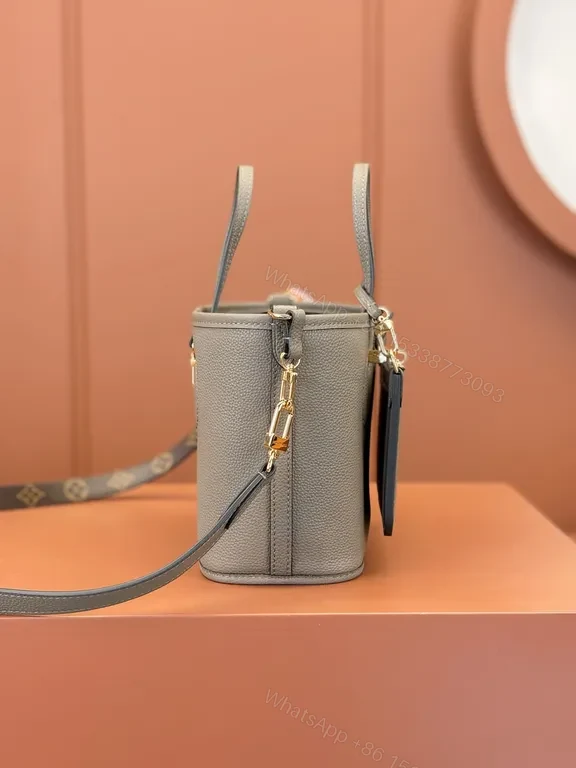 View 3 of Chic Pebble Leather Tote: Structured, Crossbody Ready Bag