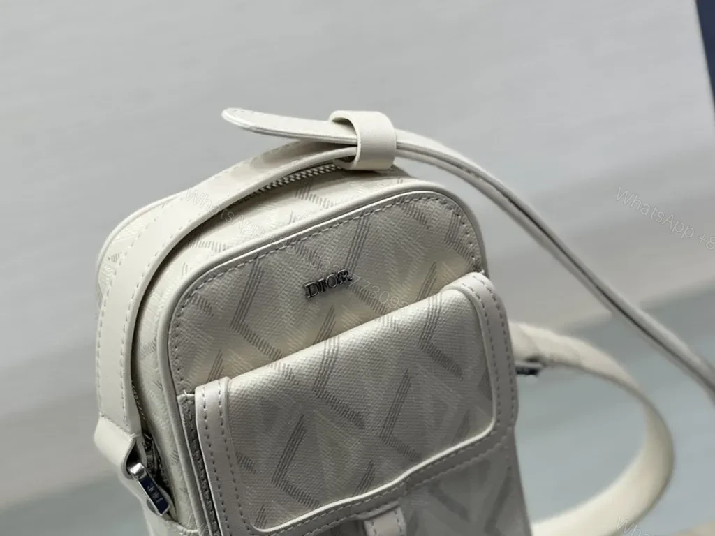 View 7 of Chic Oblique Crossbody Bag: Grey Dior Leather Trim