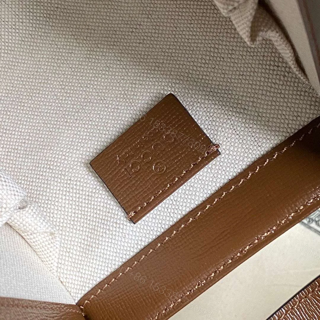View 5 of Gucci 1955 Luxury Women’s Handbag with Brown Handle 23x16x12cm
