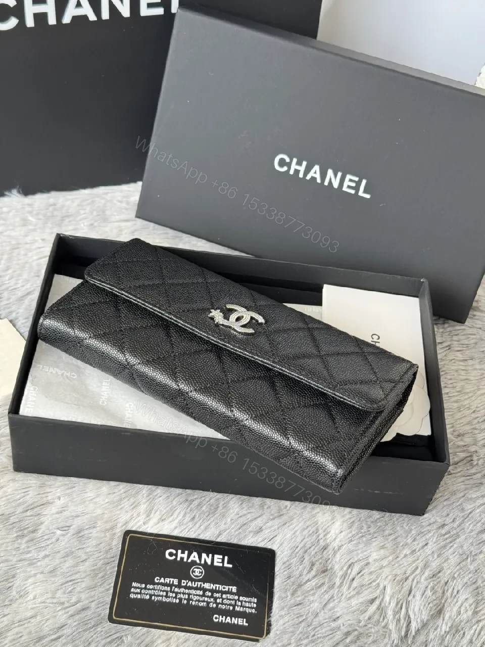 View 4 of Quilted Leather Wallet: Signature CC, Compact, Luxurious