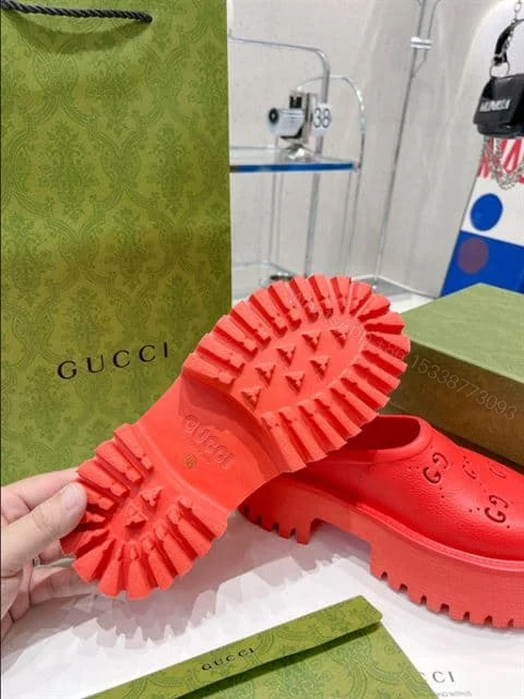 View 7 of GUCCI WONMEN’S PLATFORM PERFORATED G SANDAL – SDG011