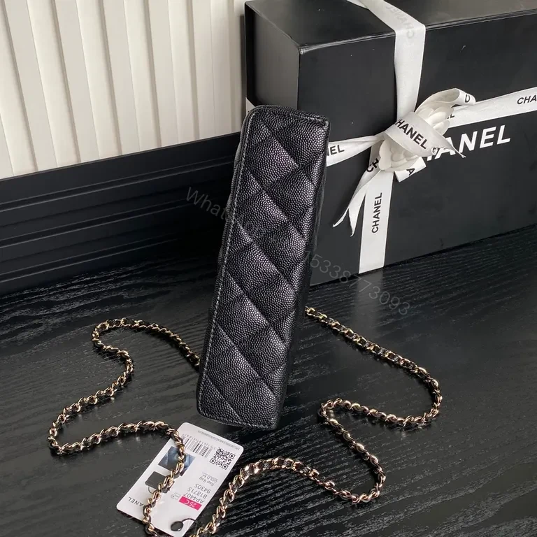 View 8 of Chic Quilted Mini Crossbody â€“ Gold Chain, Compact Luxury Bag