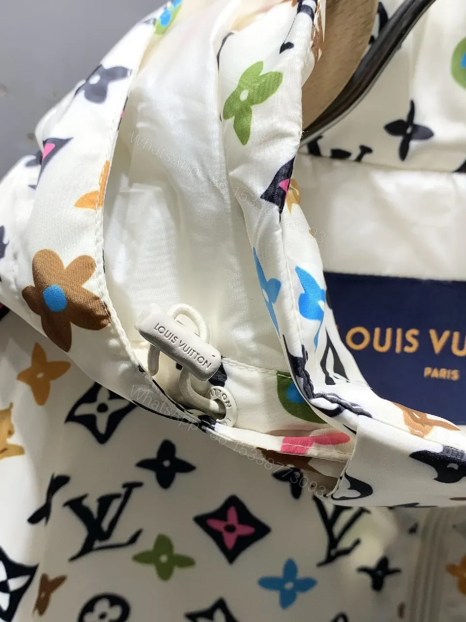 View 8 of Multi-Patterned Monogram Zip-Front Jacket - All-Season Style