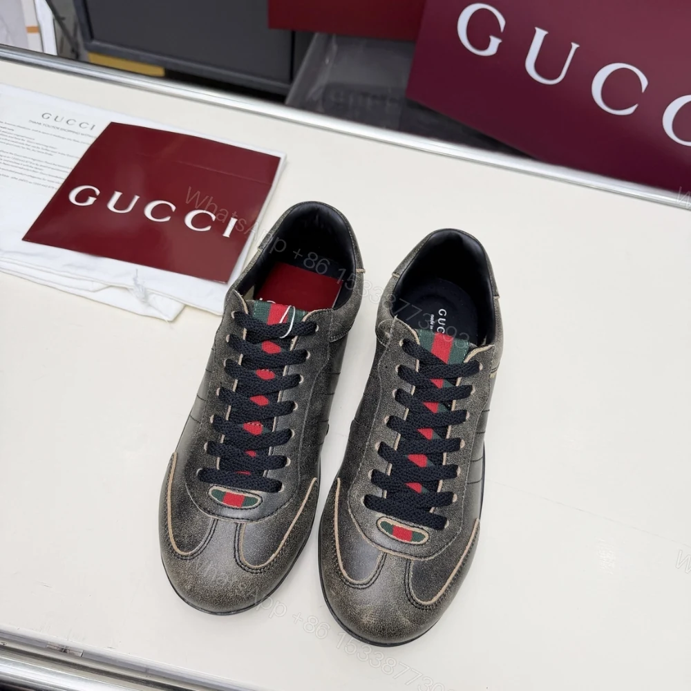 View 4 of Gucci Men Shift Trainers Black 857018 Aaf0E 1086