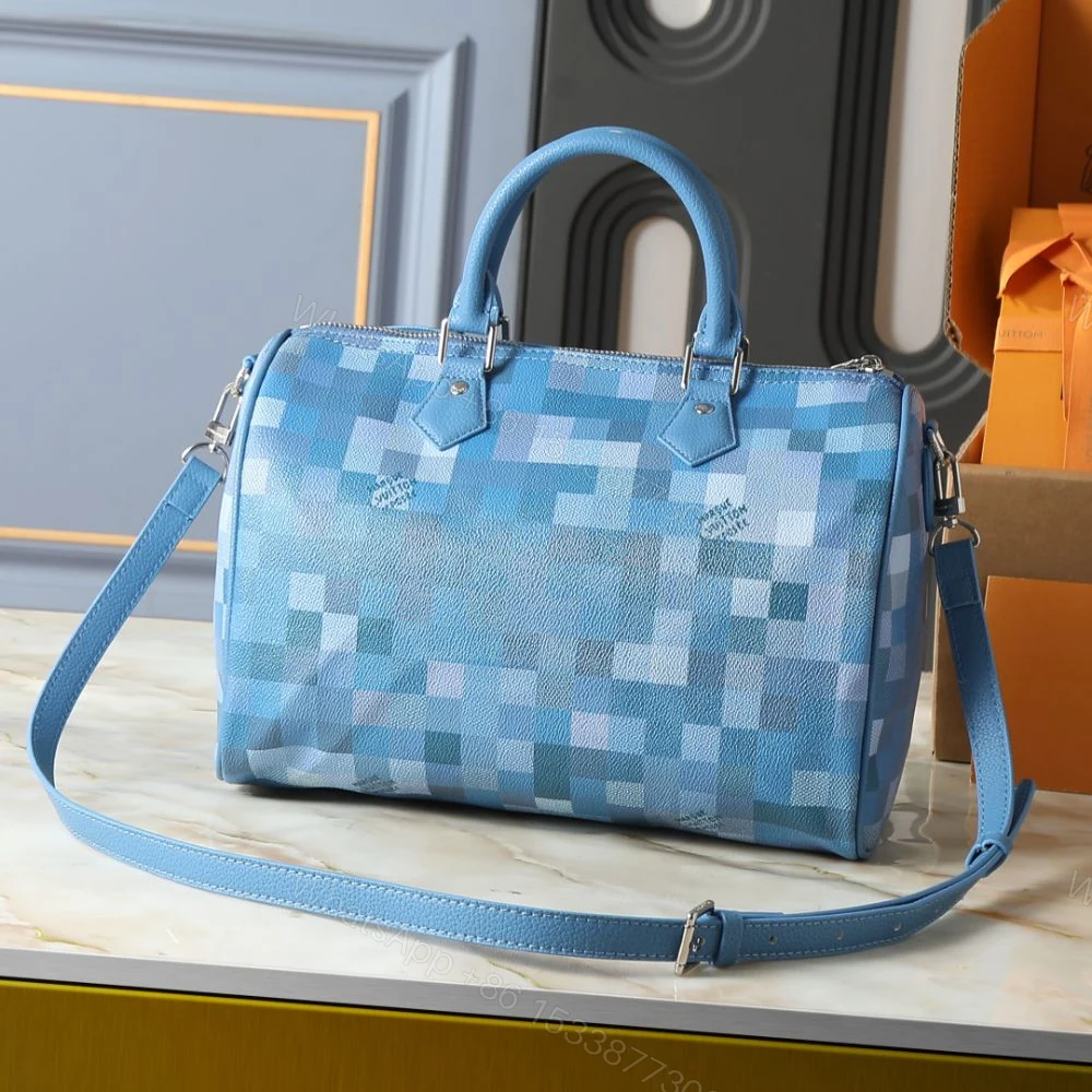 View 2 of Louis Vuitton Speedy 30 Bandoulière Blue 34Cm M28978