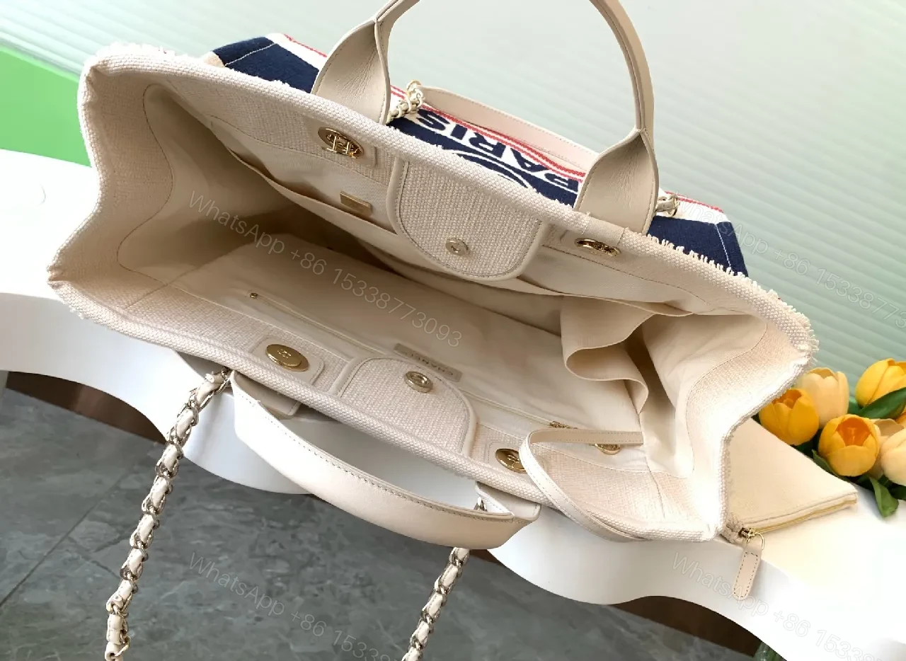 View 6 of Bold Stripes Canvas Tote: Chic, Durable, Versatile Tote