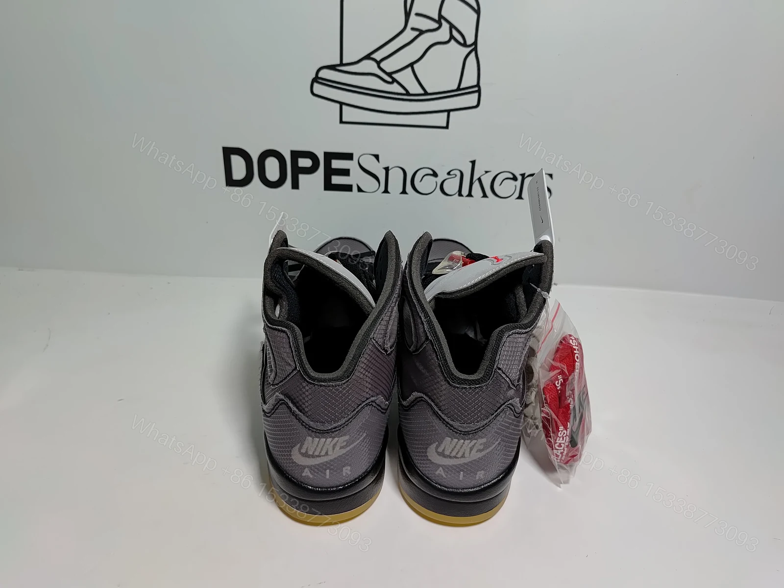View 9 of OFF-WHITE x Air Jordan 5 Retro Muslin CT8480-001