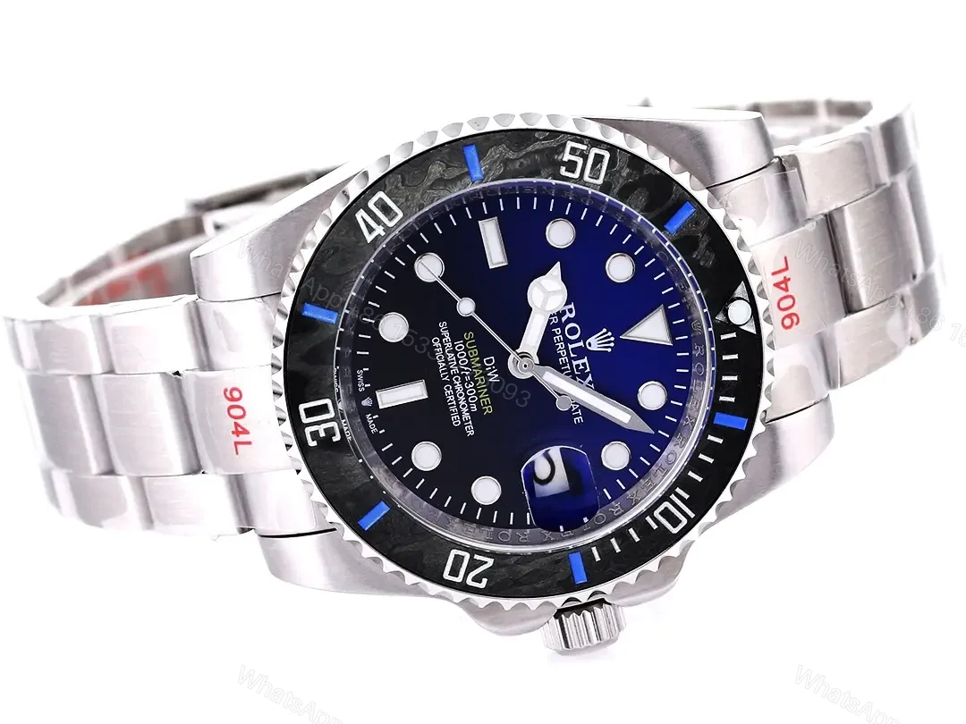 View 4 of JB Factory Clean Factory ROLEX DIW Submariner Parakeet Blue Watch