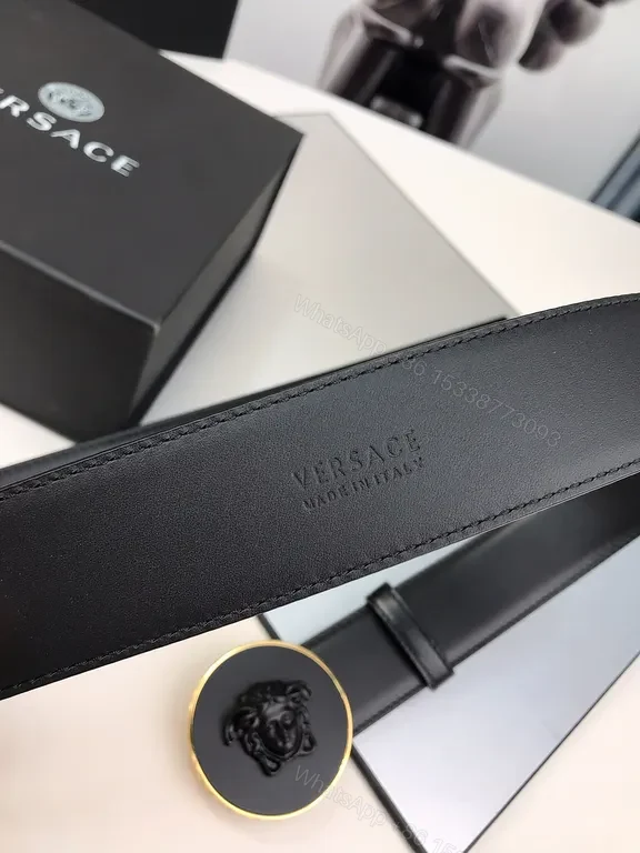 View 7 of Iconic Medusa Buckle Belt â€” Luxury Italian Leather Belt