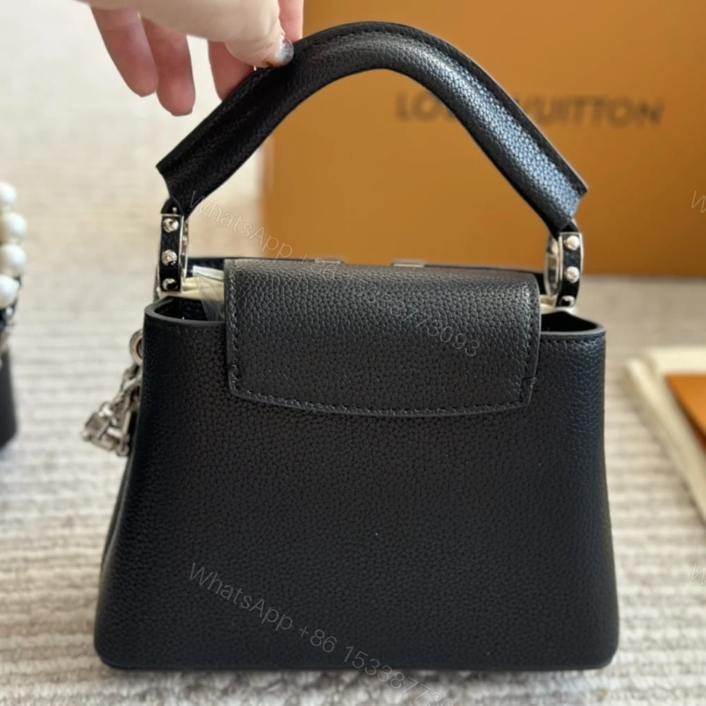 View 4 of Louis Vuitton Capucines Mini Bag Black 20Cm M11908