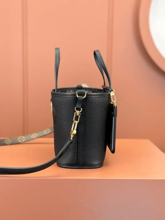View 6 of Chic Black Leather Mini Bag: Architectural Graphic Shadow