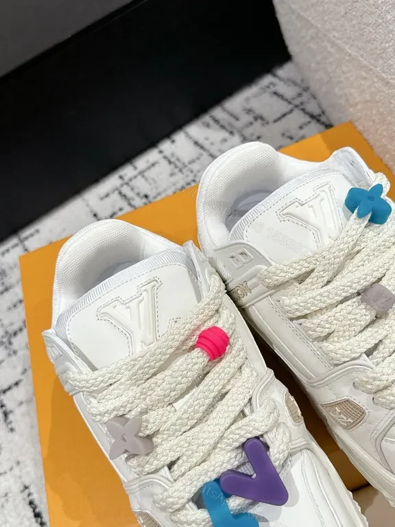 View 5 of LV Signature High-Top Sneakers: Luxe Comfort