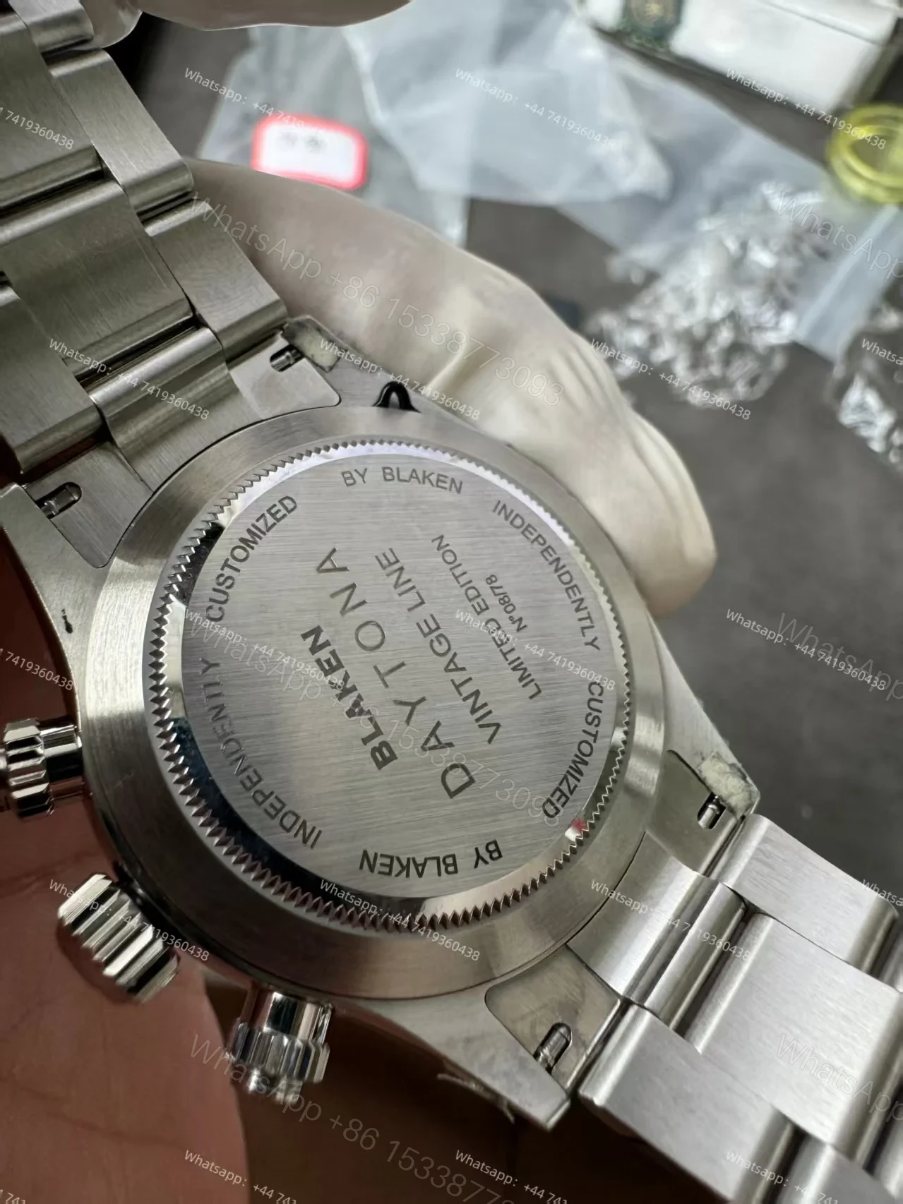 View 15 of Rolex Daytona 116500 Customization Blaken Paul Newman 4130 Movement Best Super Clone