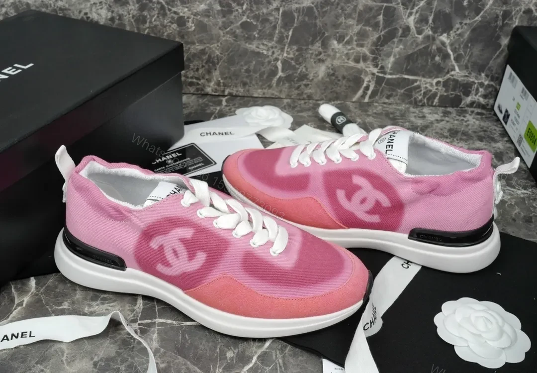 View 9 of Pink Gradient Knit Sneaker: Lux Comfort, Signature Accents