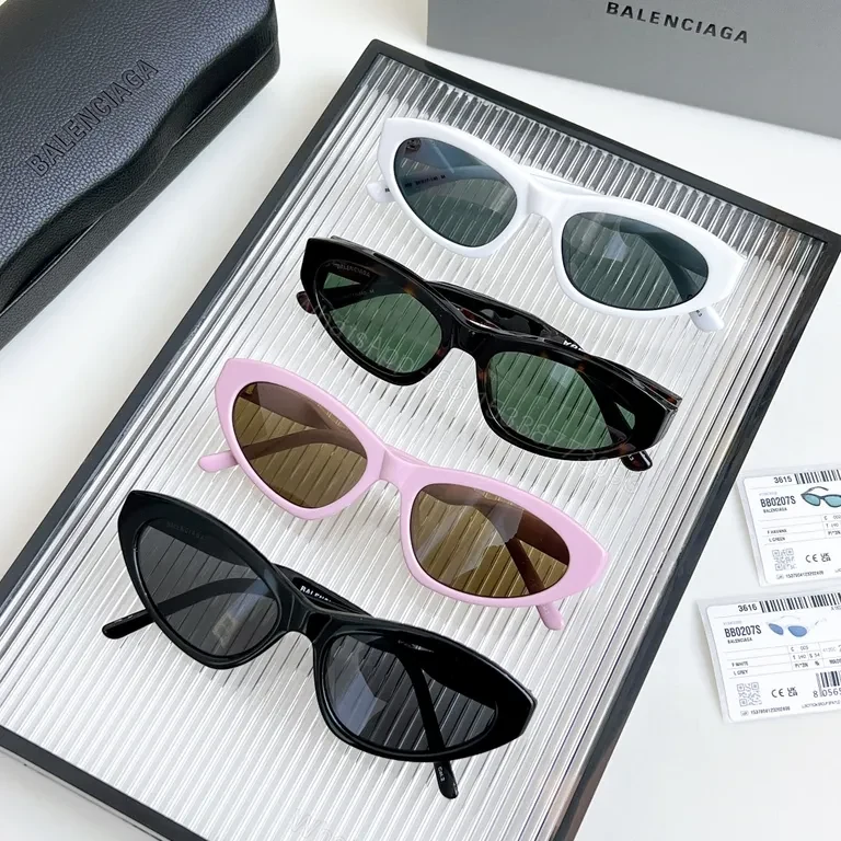 View 4 of Bold Minimalism White Cat-Eye Sunglasses