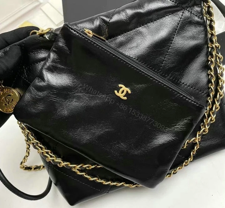 View 7 of Chanel 22 Mini Handbag DF5228 – Black Calfskin