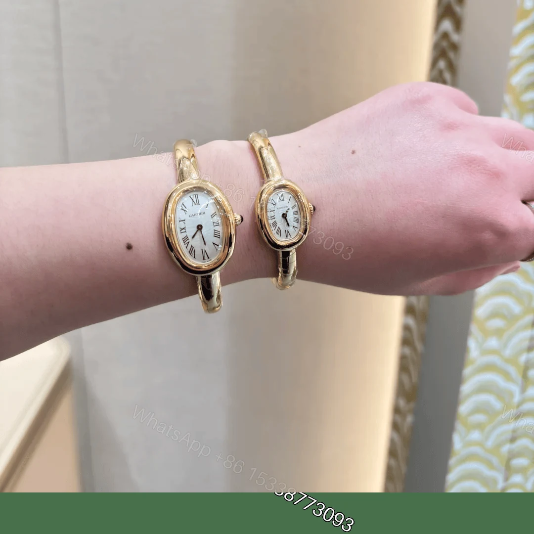 View 8 of Cartier Baignoire Watch Mini Model 18K Yellow Gold 24.6*17.8MM WGBA0045