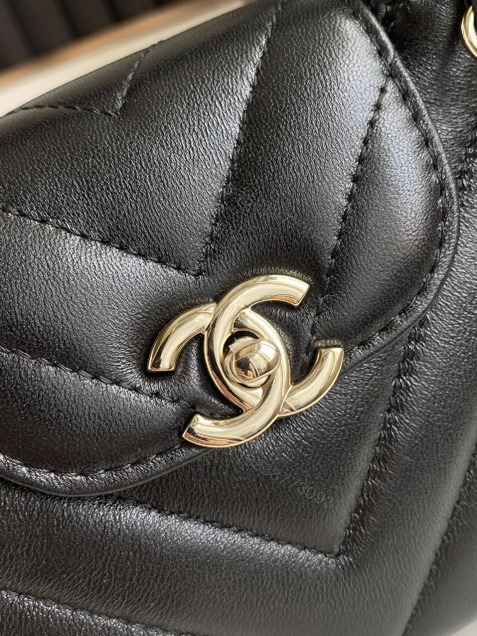 View 4 of Quilted Mini Bag: Gold-Tone Closure, Crossbody Ready