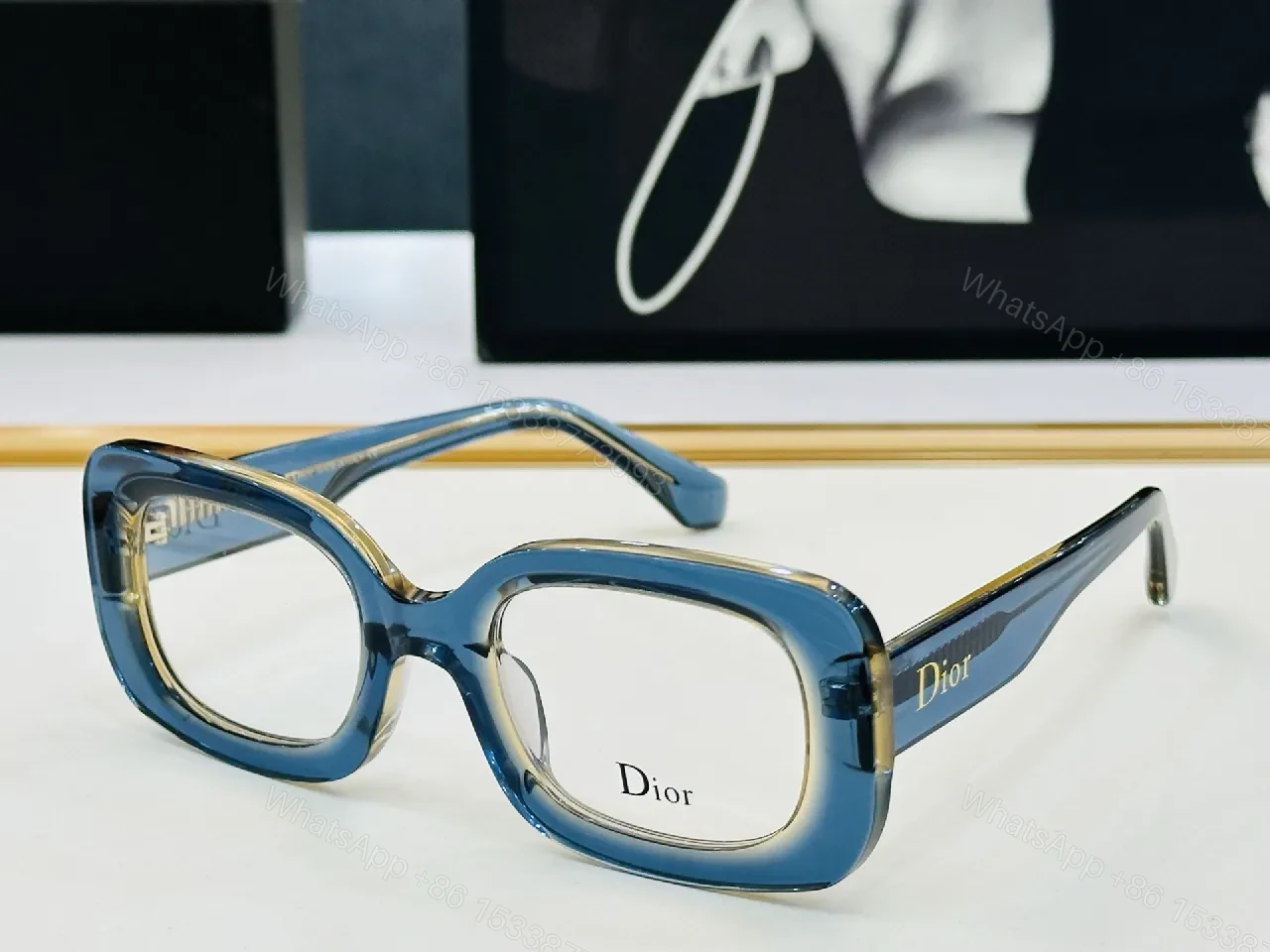 View 9 of Oversized Dioré Frame Eyewear: High-Gloss Acetate, Luxe, Bold Statement