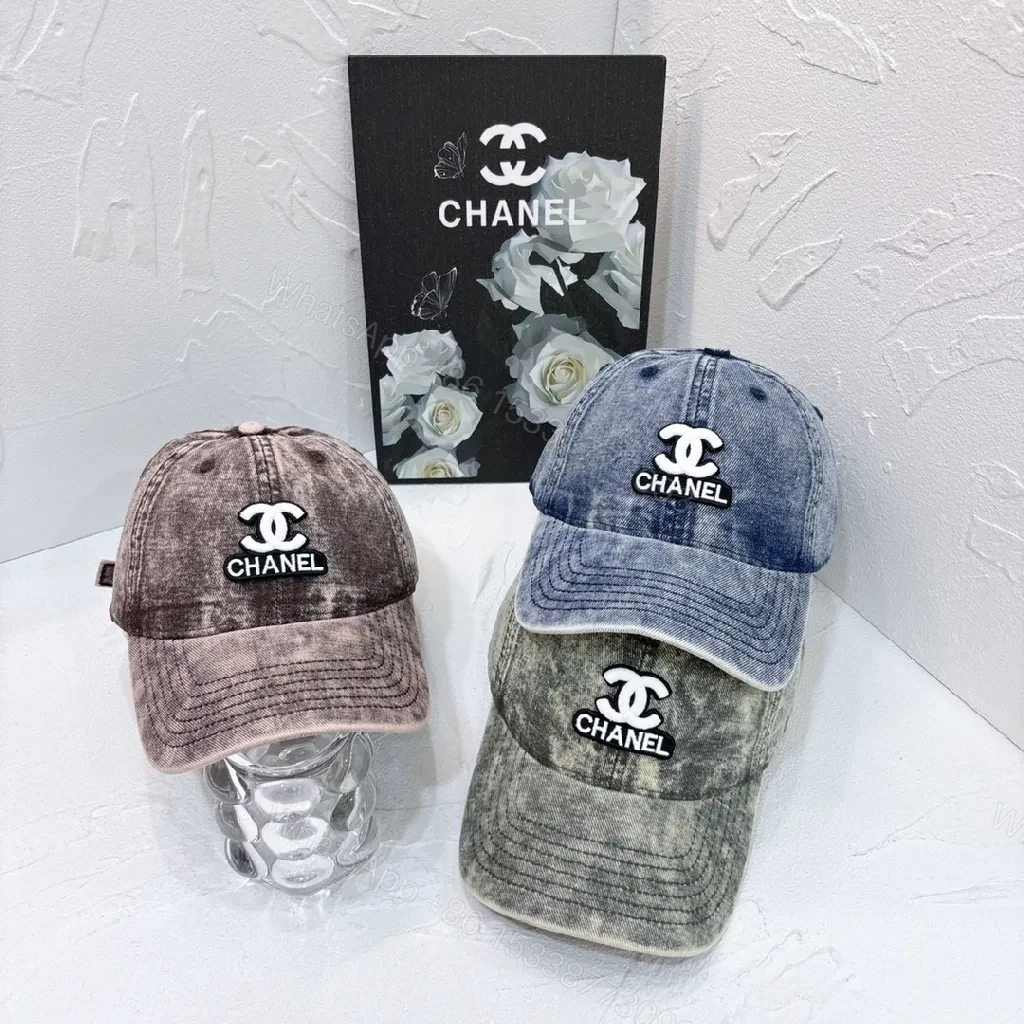 View 5 of Denim Chanel Emblem Cap â€” Modern Luxury, Effortless Presence