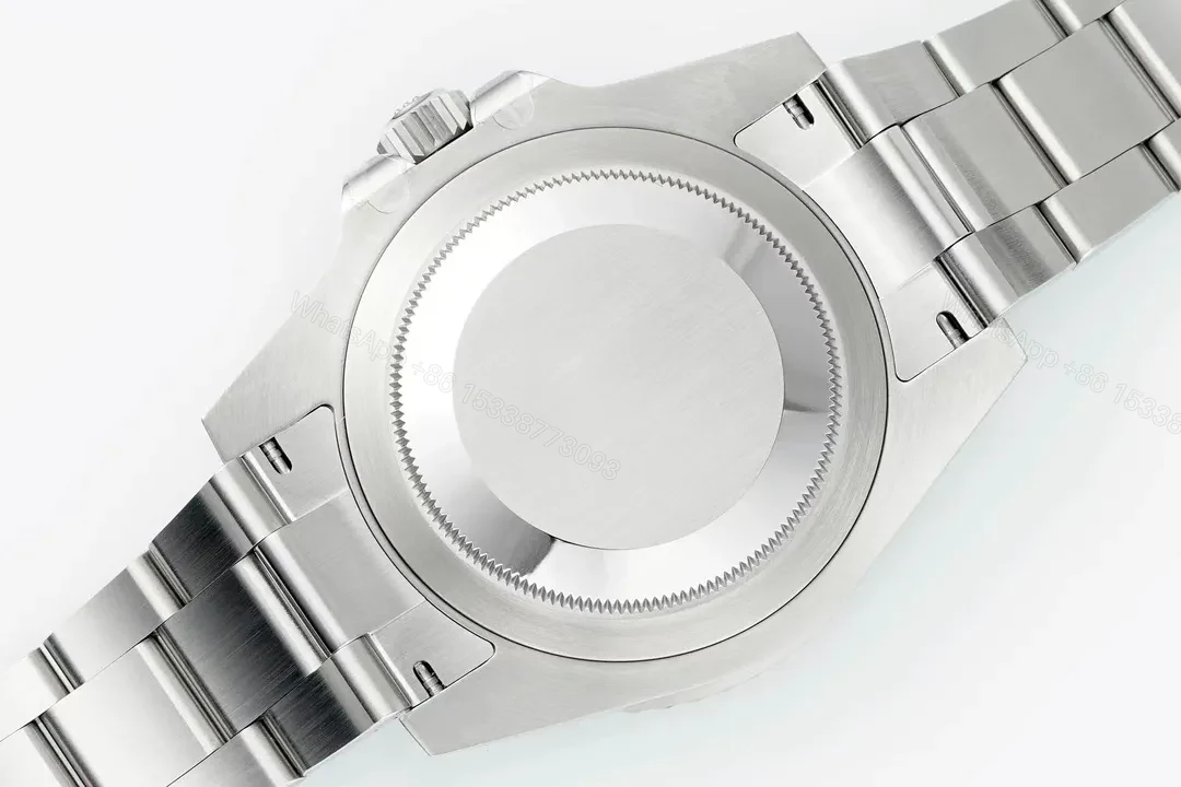 View 7 of Clean Factory EWE V5 GMT Watch – Silver, Red/Blue Bezel