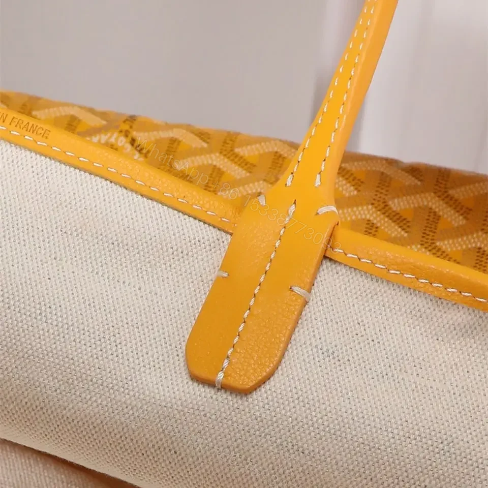 View 18 of 高仿Goyard*STLOUIP7滿印Tote手提袋黃色免檢版小號
