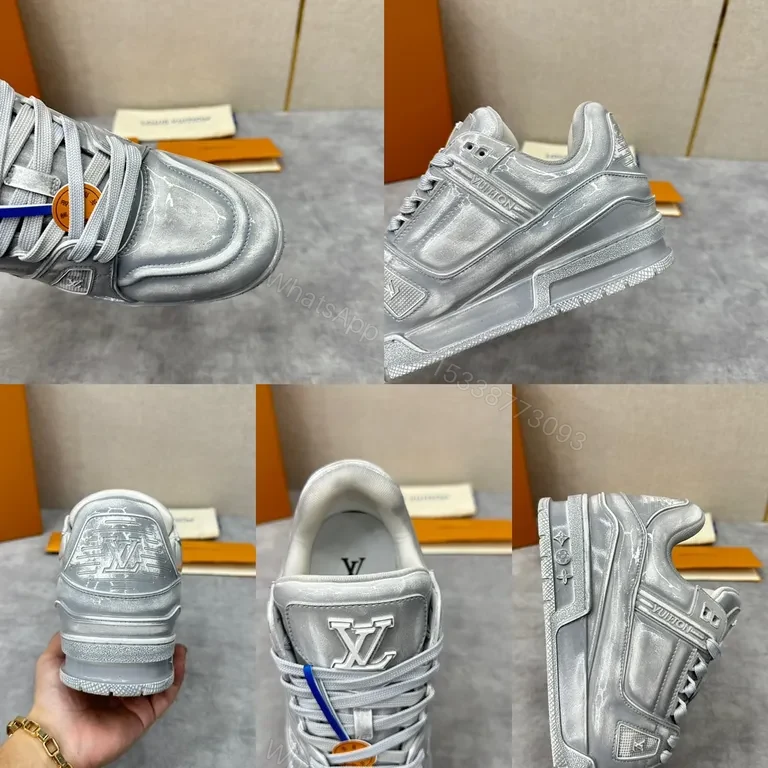 View 8 of Metallic LV High-Top Sneaker: All-Day Comfort & Luxury
