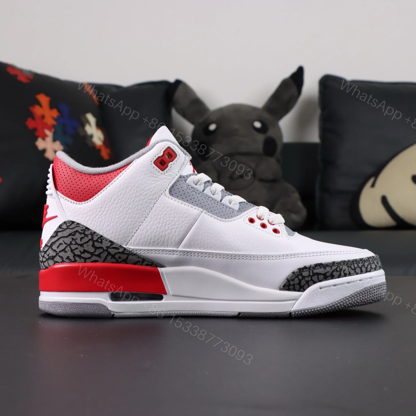 View 2 of Air Jordan 3 Fire Red 2022