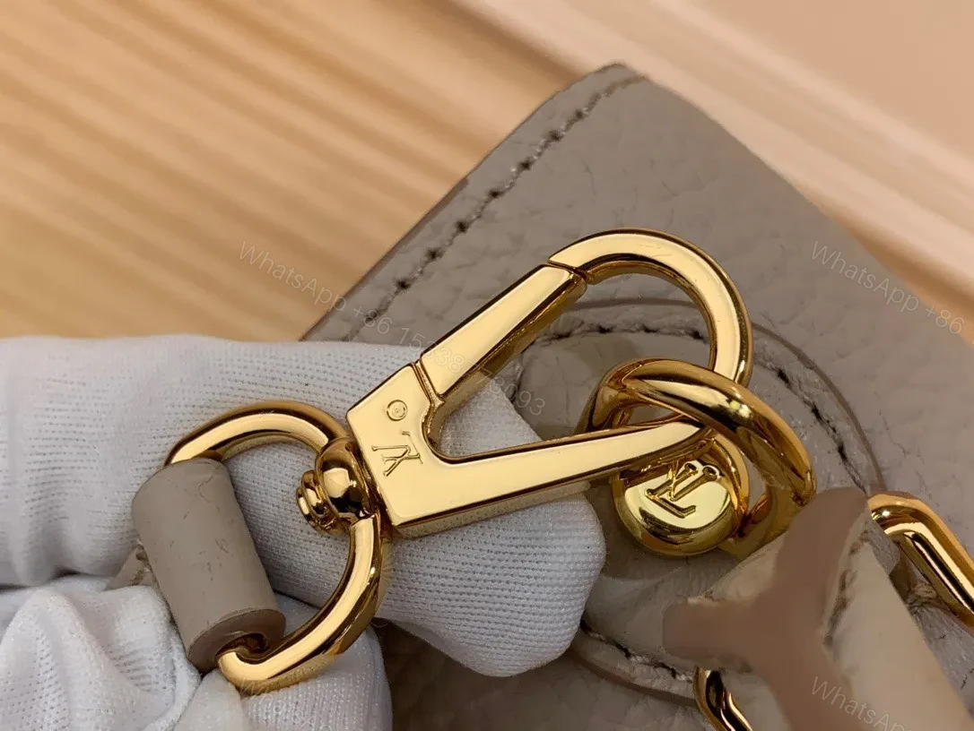 View 4 of Louis Vuitton LV Twist Handle Like Auth Lock Gold Handbags 17x25x11cm