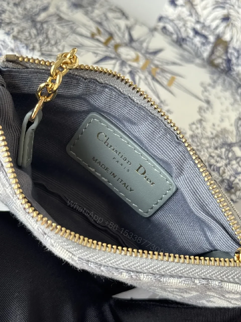 View 7 of Chic Monogram Wallet Set with Travel Pouch