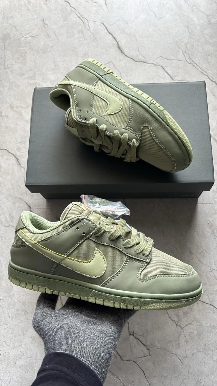 FIRST COPY Nike SB dunk oil green for men — view 1