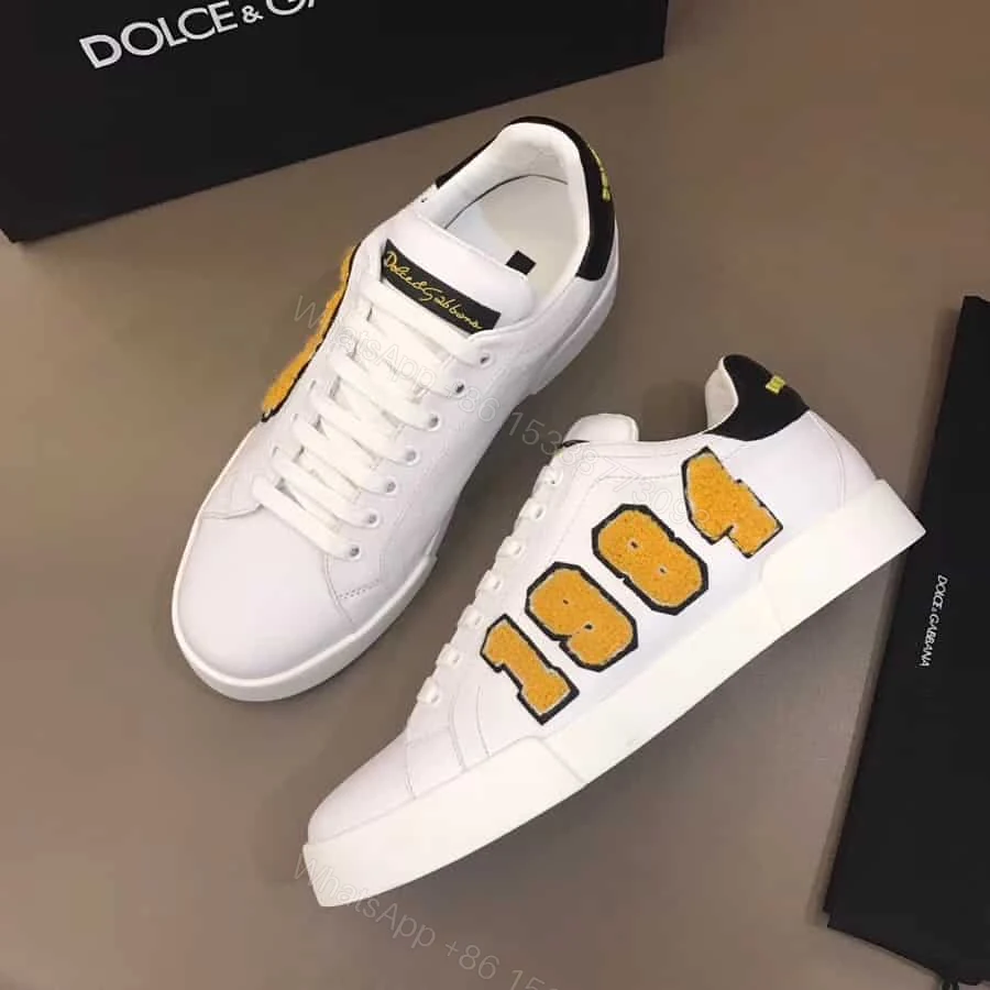 View 4 of DOLCE & GABBANA PORTOFINO SNEAKERS WITH KING 1984 PATCHES – DG26