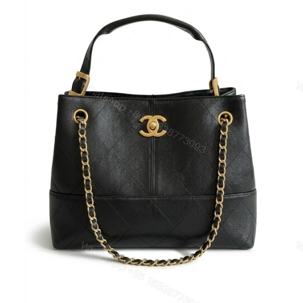 Chanel 25A Hobo Bag Gold Tone Hardware Black 28Cm — view 1