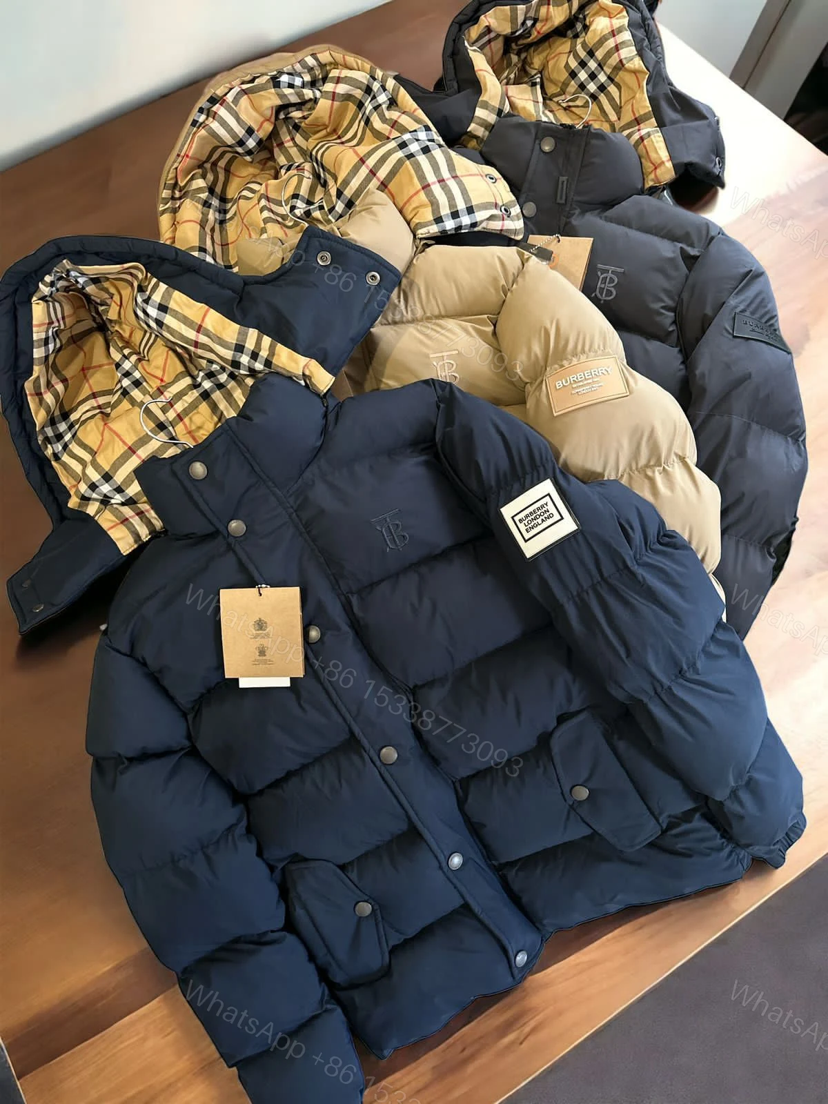 View 2 of FIRST COPY BURBERRY IMPORTED PUFFERS JACKETS