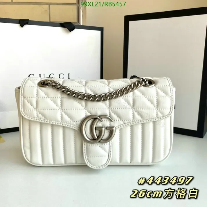 View 10 of Elegant Gucci Replica GG Marmont Leather Shoulder Bag RB5457