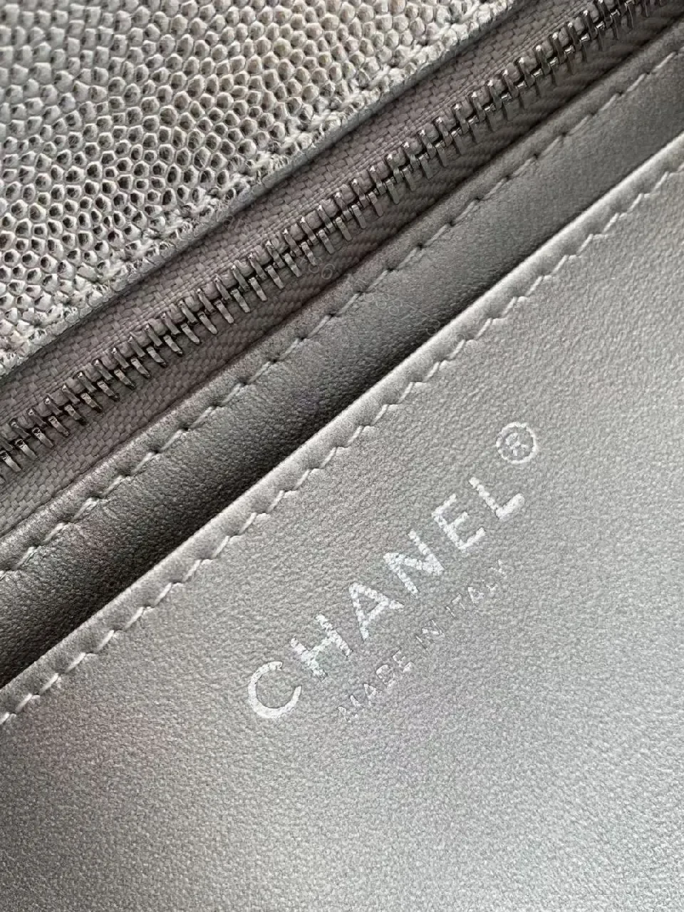 View 7 of Silver Quilted Crossbody: Timeless Italian Craft Bag