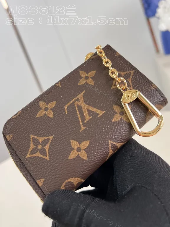 View 7 of Compact Monogram Wallet â€“ Signature Pattern, Everyday Luxury