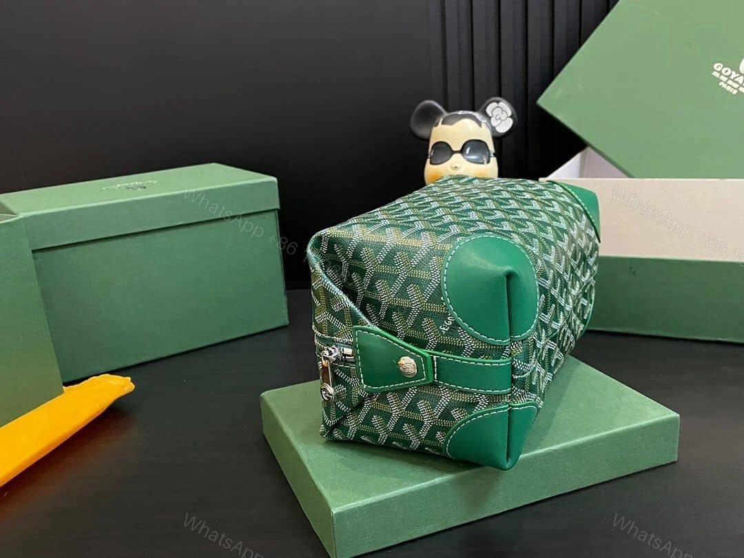 View 5 of GOYARD BOWLING 25 TOILETRY BAG GREEN 23CM BOWLIN025TY09CL09P