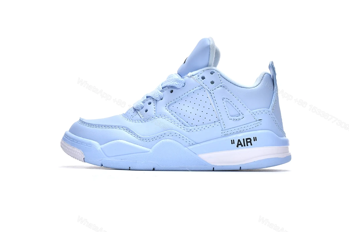 View 10 of Jordan 4 Kids Shoes Retro Sky Blue CV9388-106