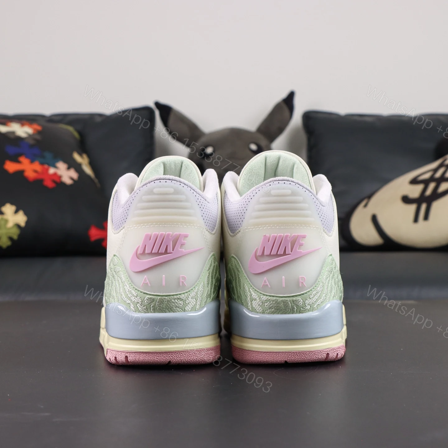 View 7 of Jordan 3 Retro Sail and Jade Aura