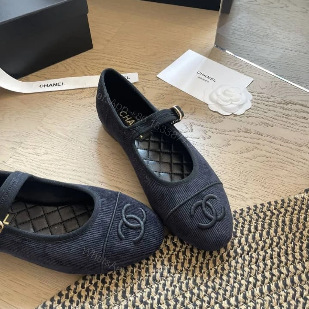 View 3 of Chanel Mary Jane Ballet Flat Black