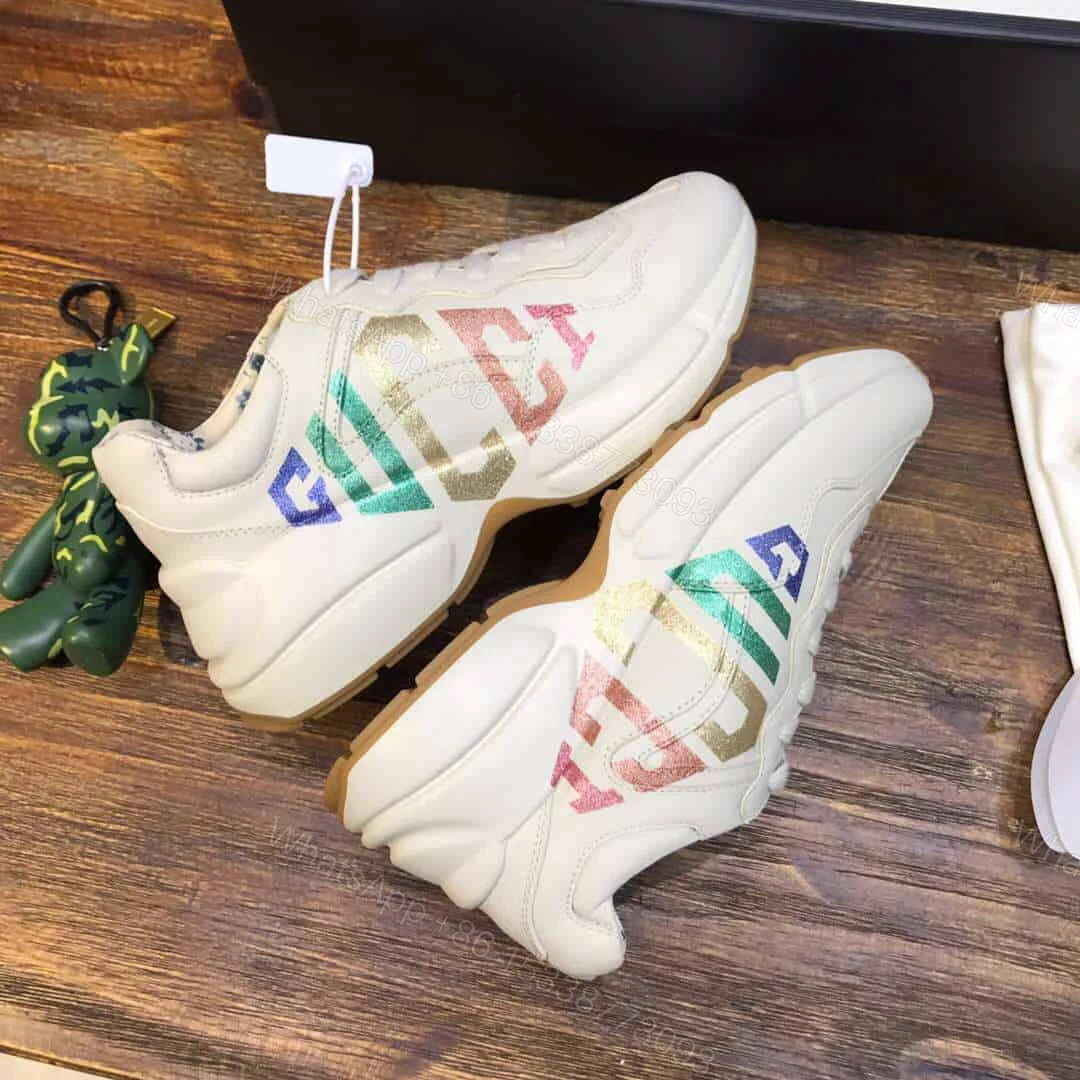View 3 of GUCCI RHYTON GLITTER SNEAKER