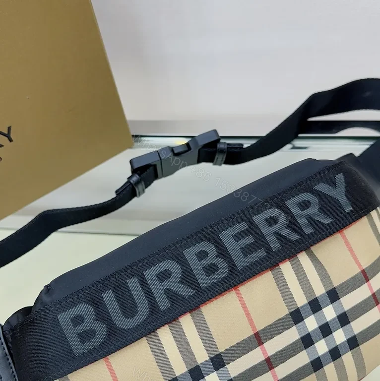 View 6 of Textured Burberry Check Belt Bag: Lightweight Luxury