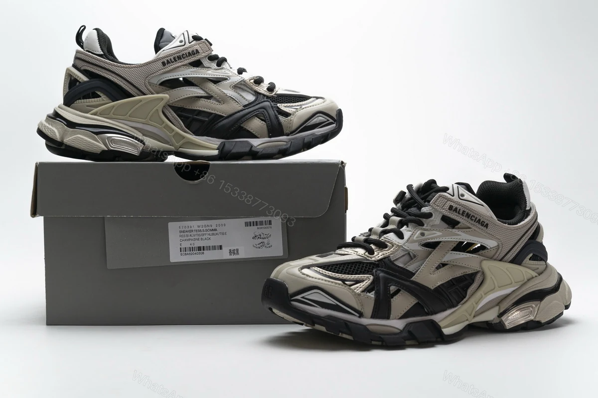 View 7 of Balenciaga Track 2 Sneaker Champagne Black 570391 W2GN9 2009
